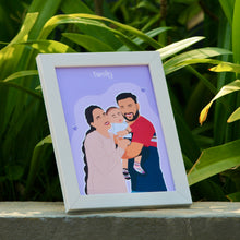 Minimal faceless illustration frames