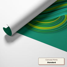 Standard rolled canvas print showing the white reverse